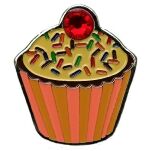 Gooey Chocolate Cupcake ball marker with crystals