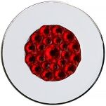 Japanese flag ball marker with Swarovski crystals